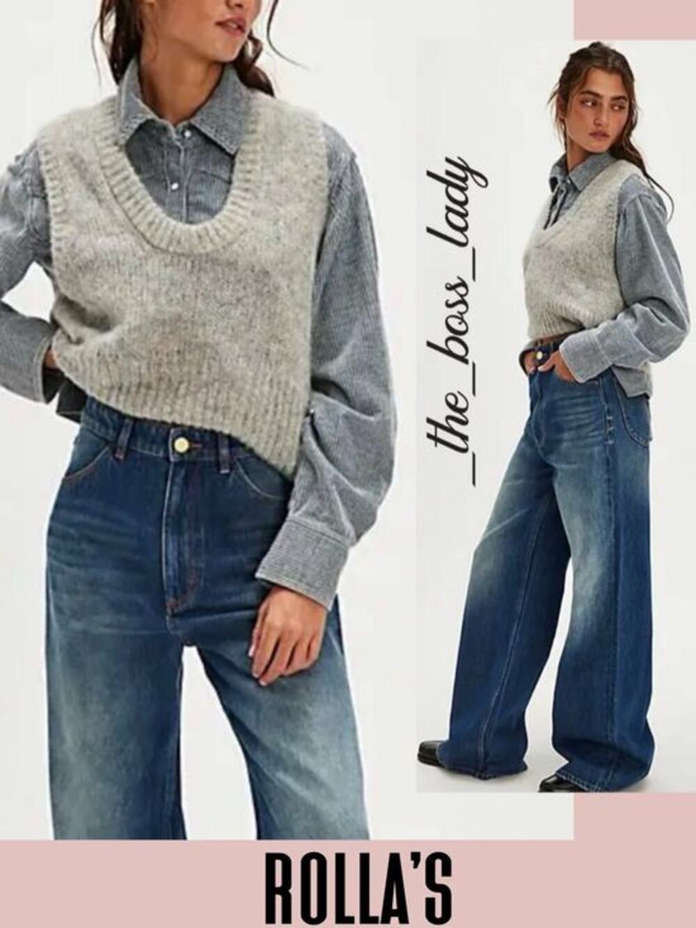 Free People x Rolla's wide leg jeans cotton boho high rise casual cozy 26